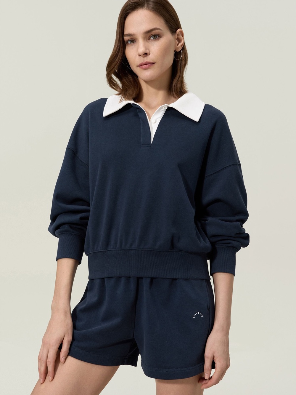LILYSILK Silkerry® Polo Sweatshirt